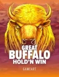 great buffalo holdn win slot logo