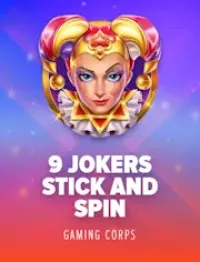 9 jokers stick and spin slot logo