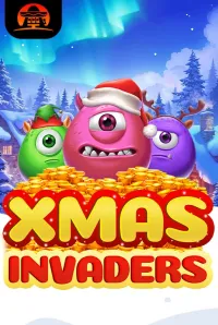 xmas invaders slot logo